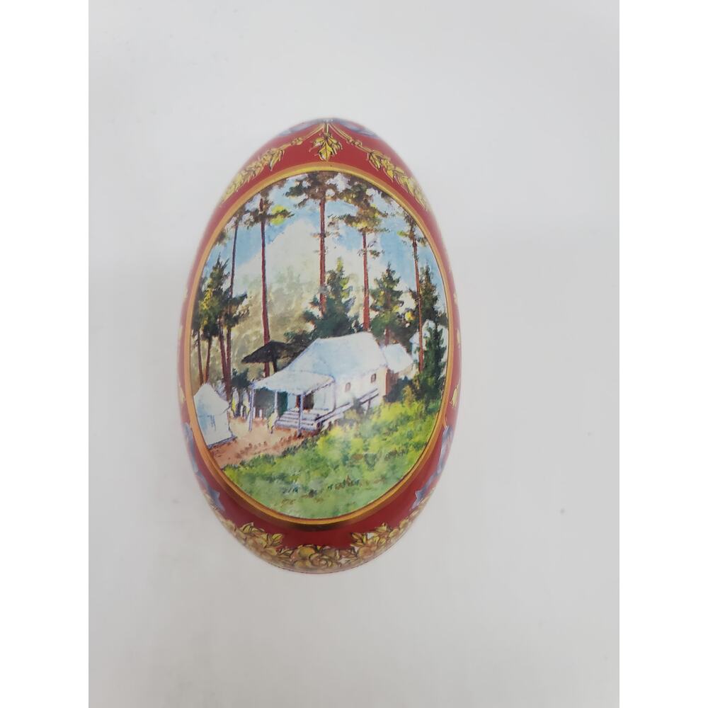 Faberge Collection - Metal Egg Candy Holder - 4"